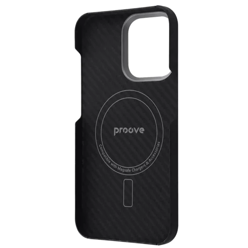 Чохол для iPhone Proove Carbon Slim with Magnetic Ring Black для iPhone 14 Pro: Колір черный
