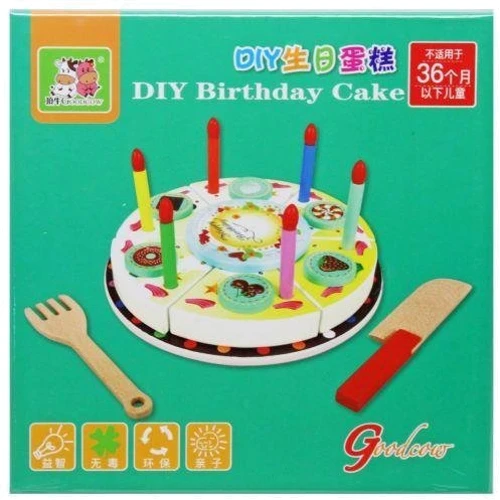 Торт на липучке Goodcow торт, приборы, свечки, декор, в коробке (C61677): Производитель Goodcow