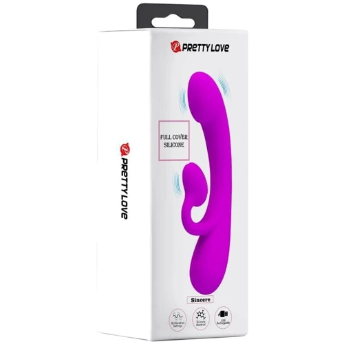 Вибратор Pretty Love Full Cover Silicone Sincere Purple
