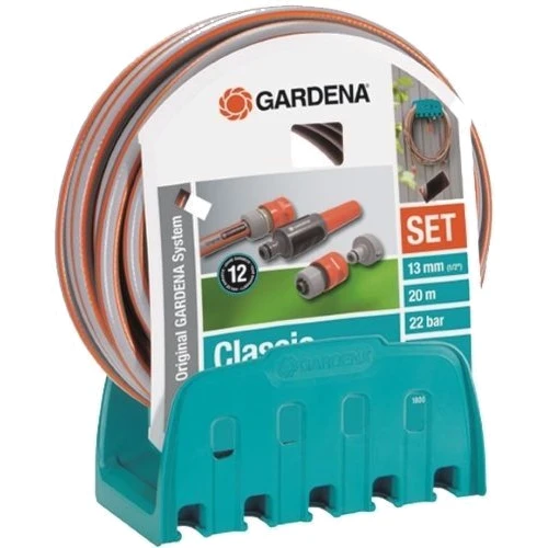 

Шланг Gardena Classic 13мм(1/2")20м + Set + кронштейн