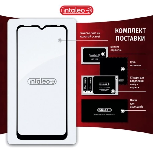 Аксессуар для смартфона Intaleo Tempered Glass Full Glue Black for Infinix Smart 6 фото 6