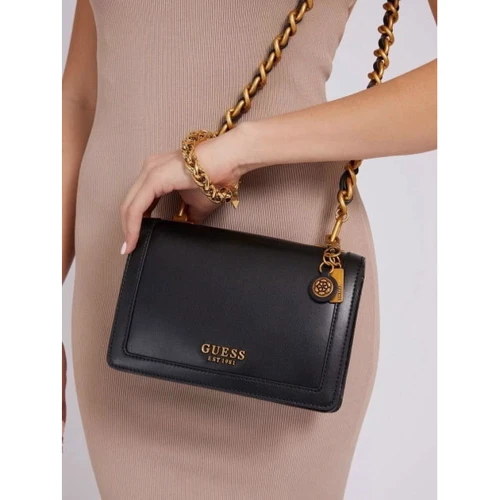 Женская сумка кросс боди GUESS ABEY CROSSBODY FLAP черная (HWVB8558210-BLA): Пол Женский