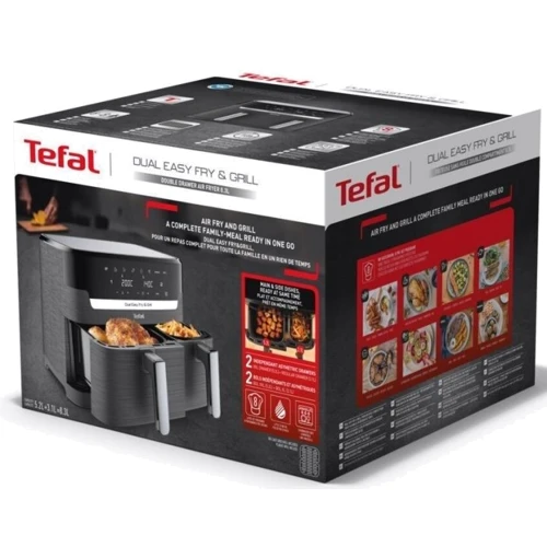 Фритюрница Tefal Dual Easy Fry&Grill Air Fryer EY905B10: Материал корпуса пластик