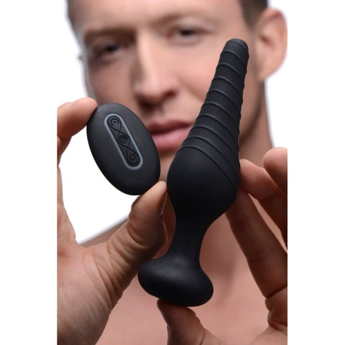 Анальная пробка Silicone Vibrating Anal Plug with Remote Control с дистанционным управлением
