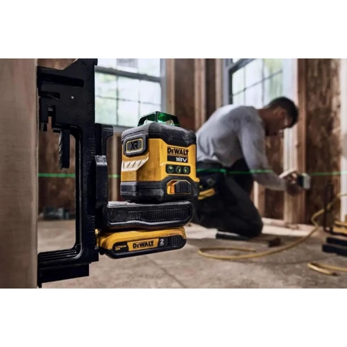 Уровень лазерный DeWALT DCLE34031D1 UA: Цвет луча Зеленый