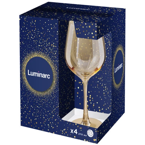 Бокал Luminarc Селест Золотой Мед для вина 4х270 мл (P9306/1): Количество в упаковке 4