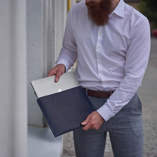 Сумка для ноутбуков INCARNE Handmade Horizon Blue for Laptop: Форм-фактор Индивидуальный пошив