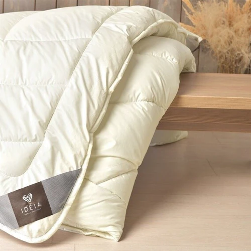 Одеяло IDEIA Wool Premium зимнее шерсть 200х220 см (4820182656699): Материал чехла хлопок