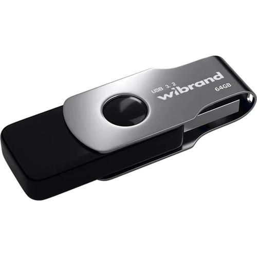 USB-флешка Wibrand 64GB Lizard USB 3.2 Gen1 Black (WI3.2/LI64P9B): Стандарт USB USB 3.2