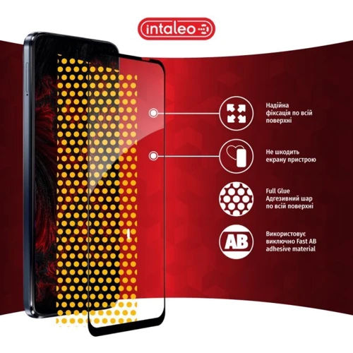 Аксессуар для смартфона Intaleo Tempered Glass Full Glue Black for Motorola Moto G54 фото 6