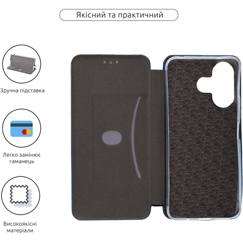 Чехол для телефонов ArmorStandart G-Case Blue for Xiaomi Redmi 13 4G / Poco M6 4G (ARM78266): Тип чехол-книжка