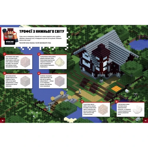 MINECRAFT: Стікер-бук. Нижній світ і Край: Количество страниц 32