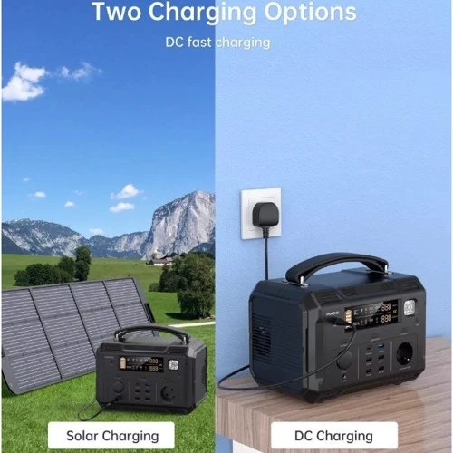 Зарядная станция Choetech 500W 134400mAh 484Wh Black (BS004): Особенности модели Светильник, Дисплей