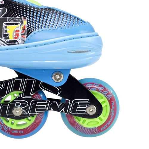 Роликовые коньки Nils Extreme размер 38-41 голубые (NJ4605A)