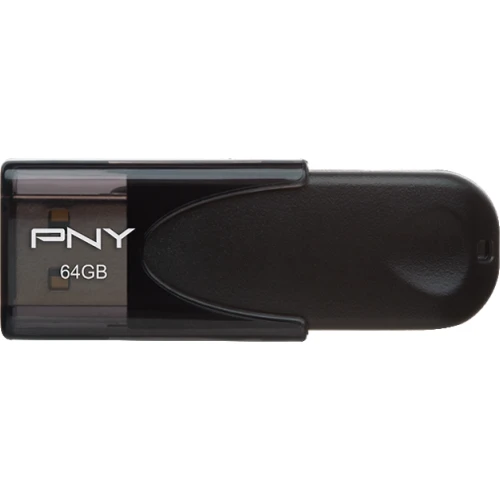 USB-флешка PNY 64GB Attache4 USB 2.0 Black (FD64GATT4-EF): Стандарт USB USB 2.0