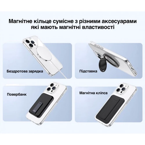 Чехол для iPhone VOKAMO Sdouble MagSafe Transparent for iPhone 15 Plus (NVK010805) фото 11