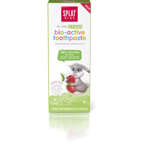SPLAT Kids Зубная паста детская Земляника-Вишня 50 ml: Количество в упаковке, шт 1