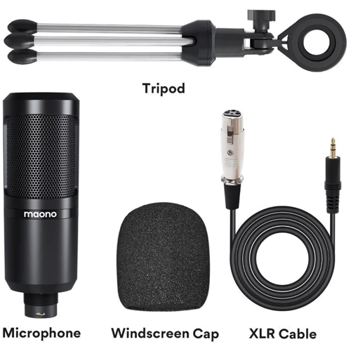 Микрофон Maono AU-PM360TR Black: Выходной штекер jack 3.5mm