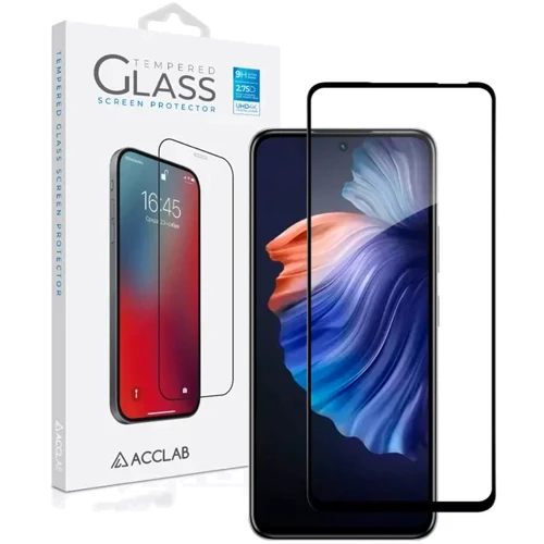 ACCLAB Tempered Glass Full Glue Black for Infinix Hot 50 Pro: Тип защитное стекло