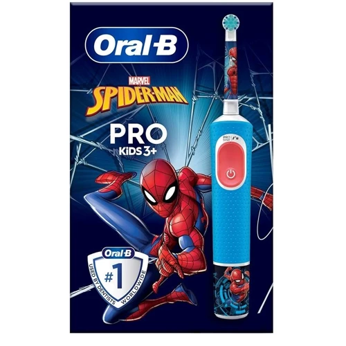 Зубная щетка Braun Oral-B D103.413.2KX Spider-Man тип 3708 (3+): Технология чистки возвратно-вращательная