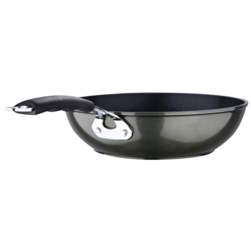 Сковородка Вок Bergner Midnight 28 см (BG-30129-GR): Материал ручки Нержавеющая сталь