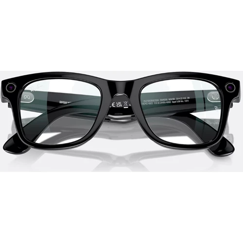 Смарт-окуляри Ray-Ban Meta Wayfarer Shiny Black Frame Clear Lenses size L (RW4006 601/SB 53-22) фото 4