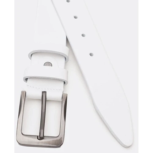 Мужской ремень Borsa Leather белый (V1125FX43-white): Пол Мужской