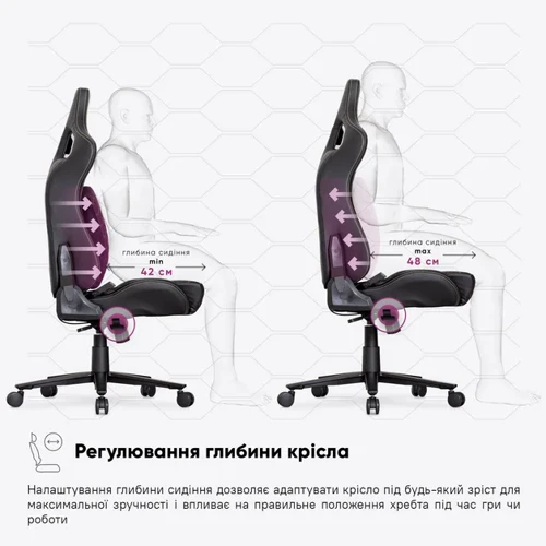 Геймерское кресло Cyberlux Hermes Fabric Black Gold (арт. GM-403 B) фото 3