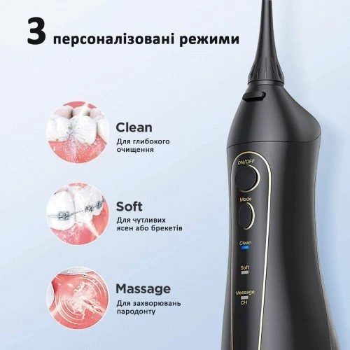 Зубная щетка Fairywill 5020E black: Технология чистки пульсирующая