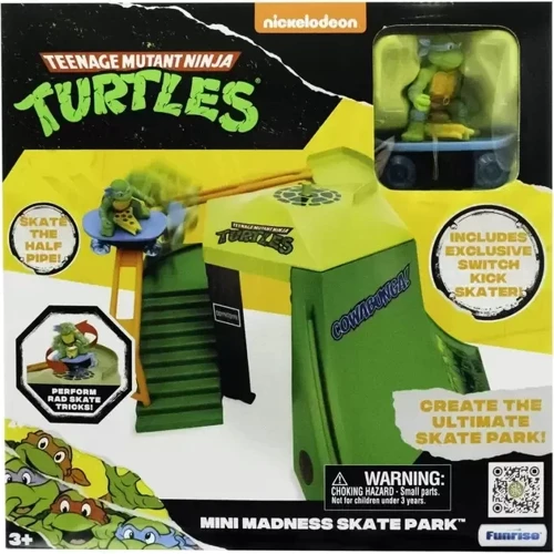 Игровой набор Funrise TMNT Черепашки-ниндзя классические мини Скейт-парк (71053) фото 3