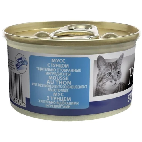 Вологий корм Pro Plan Senior Cat 7+ Ніжний мус з тунцем 85 г (7613033568589) фото 10