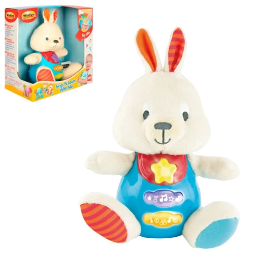 Развивающая музыкальная игрушка Зайчик WinFun (0687-NL)