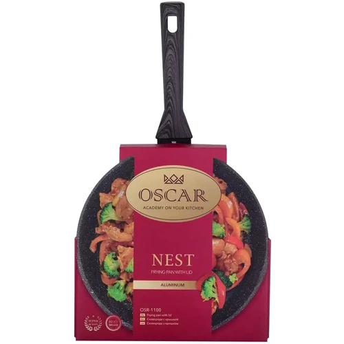 Сковорода Oscar Nest, с крышкой, 24 см (OSR-1100-24): Материал корпуса Алюминий