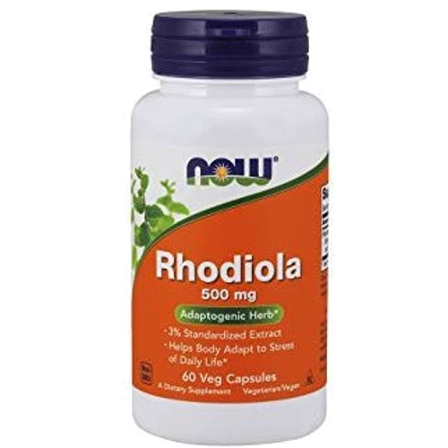 NOW Foods RHODIOLA 500 MG EXTRACT 3% 60 VCAPS Экстракт родиолы
