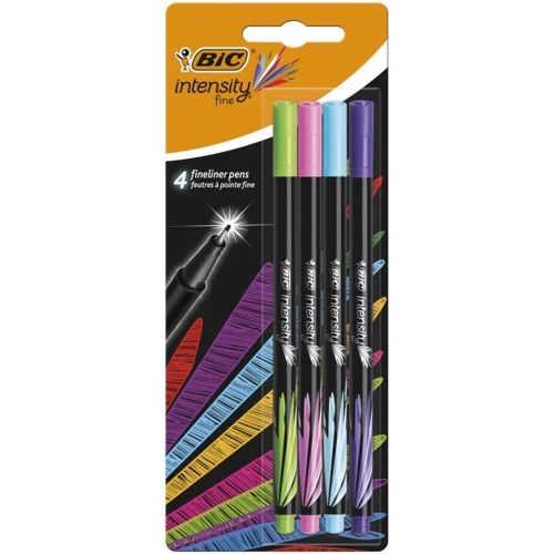 Ручки лайнеры BIC Intensity Fine Fun Ассорти 4 шт (3086123449275)