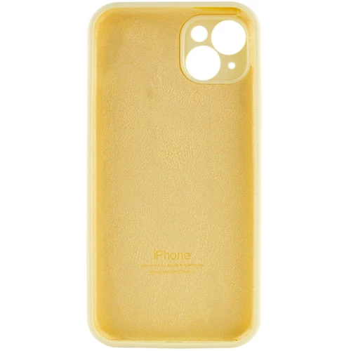 Чехол для iPhone Mobile Case Silicone Case Full Camera Protective Mellow Yellow for iPhone 15: Тип чехла накладка на заднюю часть