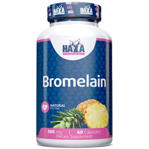 Haya Labs Bromelain 500 мг Бромелайн 60 капсул