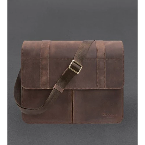 Мужская сумка почтальонка BlankNote Classic темно-коричневый (BN-BAG-55-o): Пол Мужской