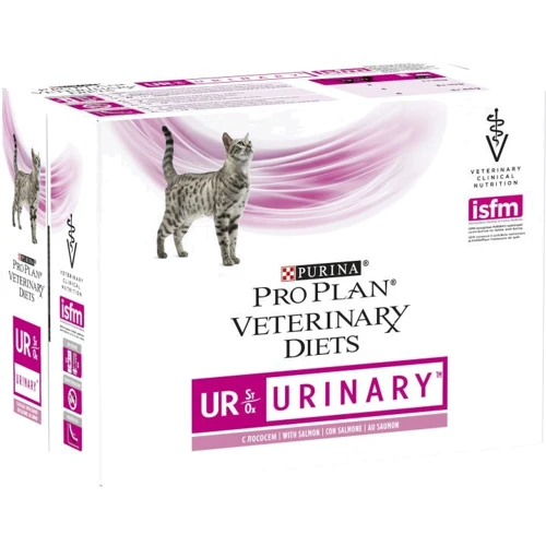 Влажный корм Pro Plan Veterinary Diets UR Urinary при мочекаменной болезни с лососем 10x85 г (7613035613249)