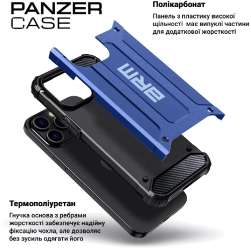 Чехол для телефонов ArmorStandart Panzer Dark Blue for Xiaomi Redmi 14C 4G / Poco C75 (ARM79374): Тип накладка на заднюю часть