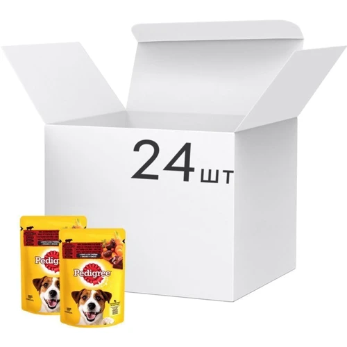 Влажный корм Pedigree Vital Protection для собак с говядиной и ягненком в соусе 24х100 г (5900951262555): Тип Влажный корм