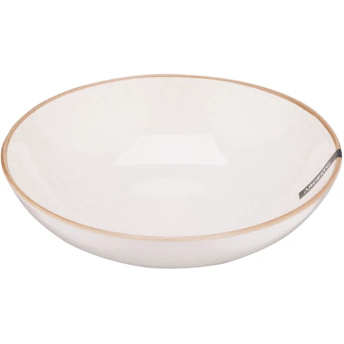 Тарелка суповая Ardesto Apulia 820 мл 20.8 см кремовая (AR2921AC)