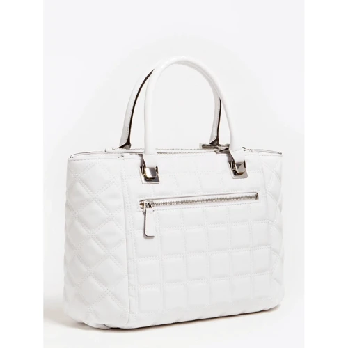 Женская сумка тоут Guess Kamina Status Satchel белая (HWVY8111060-WHI Белая: Пол Женский