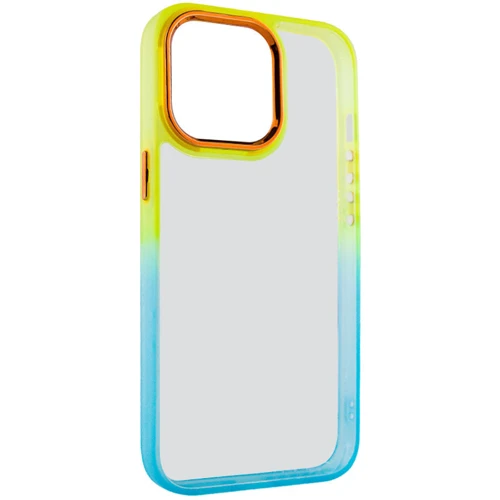 Чехол для iPhone TPU Case TPU+PC Fresh Sip Turquoise/Orange for iPhone 13 Pro Max
