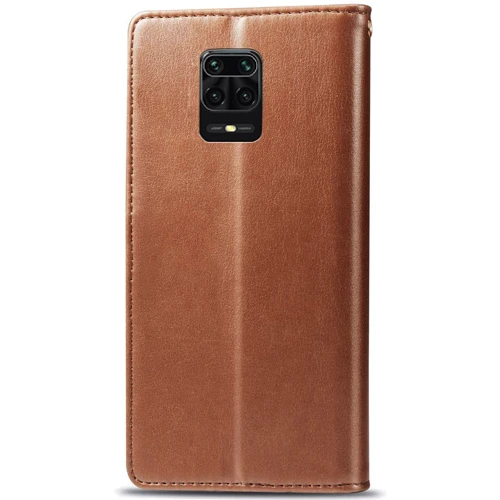 Чохол для телефона Mobile Case Getman Gallant Brown for Xiaomi Redmi Note 9S/Note 9 Pro/Note 9 Pro Max: Тип чохол книжка