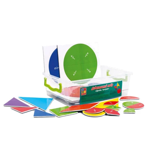 Набір Дроби і Танграм магнітні картки Vladi Toys VT5555-03 (укр)