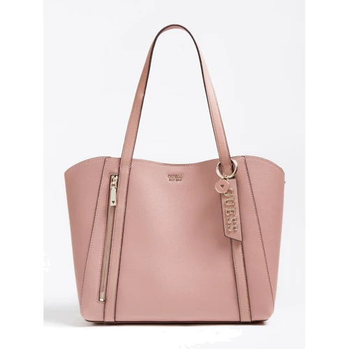 Женская сумка тоут Guess Naya Trap Tote розовая (HWVG7881230-RWO)
