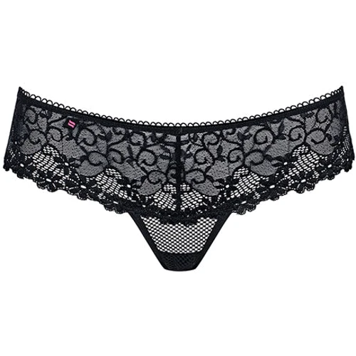 Кружевные трусики бразилиана Obsessive 821-PAN-1, L/XL