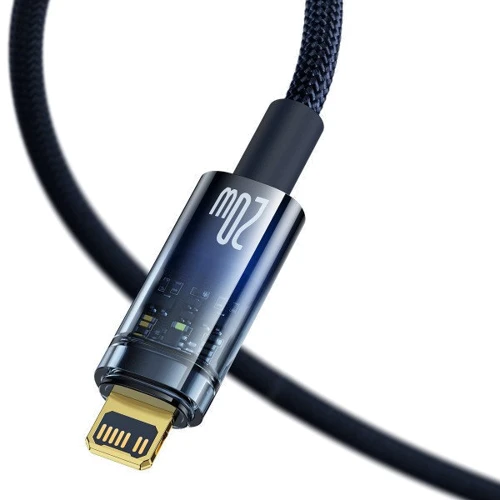 Кабель Baseus Cable USB-C to Lightning Explorer Series Auto Power-Off 20W 1m Blue (CATS000003): Тип USB-C - Lightning