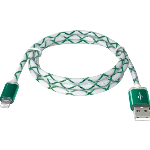 Кабель Defender LED backlight USB Cable to Lightning 2.1A 1m Green (87553): Тип USB Cable - Lightning